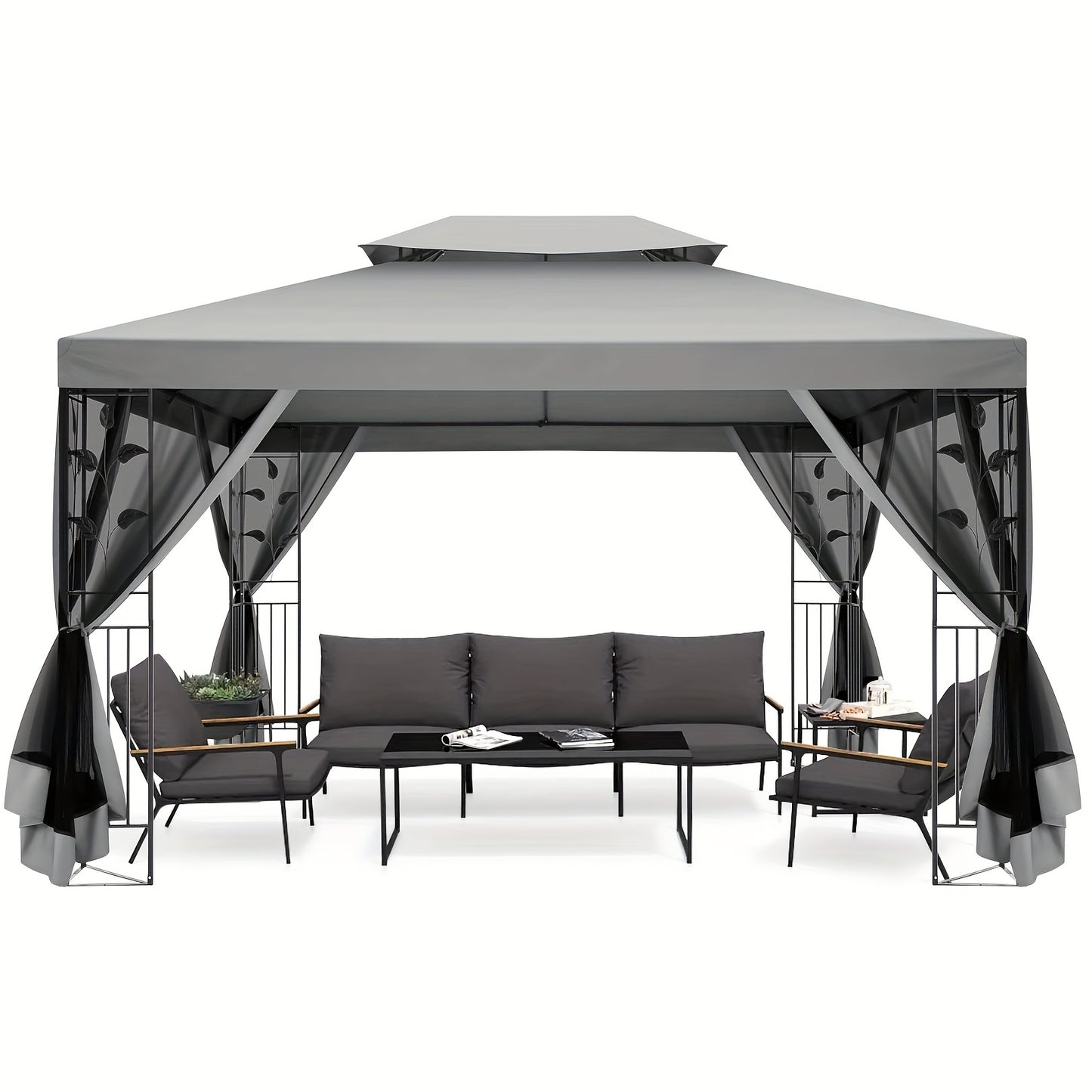 3x4m Outdoor-Überdachungszelt, wasserdicht und UV-beständig