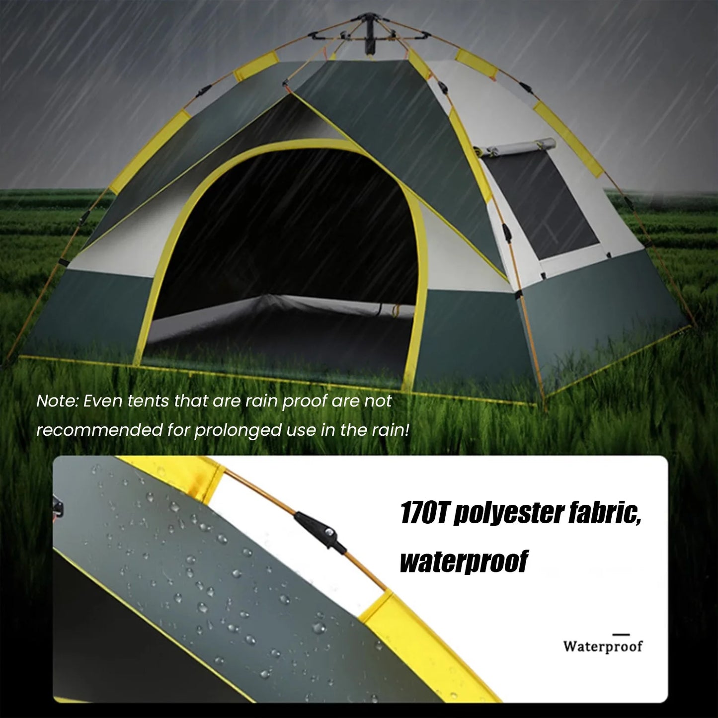 1-2 Personen Pop-up Zelt – Sofortaufbau, leicht & tragbar