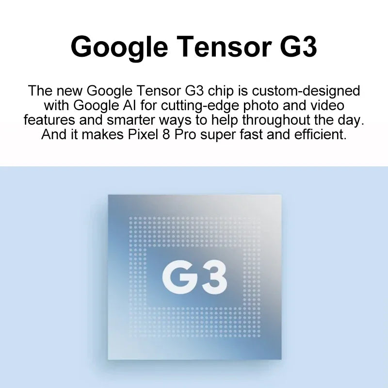 Google Pixel 8 Pro 5G: Tensor G3, 120Hz LTPO OLED Display & 50MP Kamera