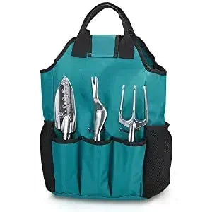 11-teiliges Gartenwerkzeug-Starter-Kit aus Aluminiumlegierungsstahl mit Gartentasche Outdoor-Handwerkzeug-Set für die Gartenbepflanzung