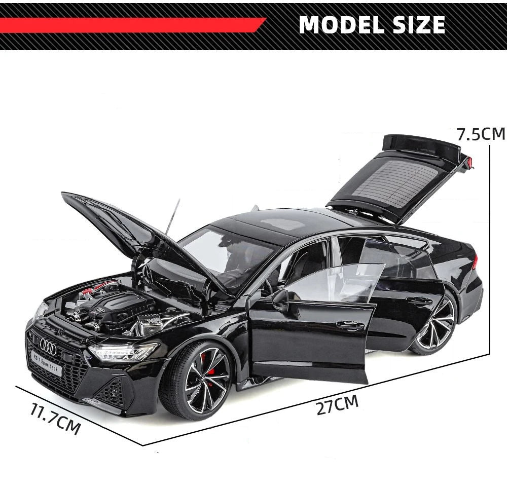 1:18 Audi RS7 RC Modellauto mit Sound & Licht – Ferngesteuerter Sportwagen