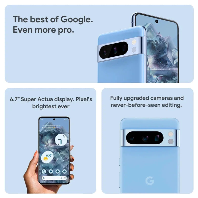 Google Pixel 8 Pro 5G: Tensor G3, 120Hz LTPO OLED Display & 50MP Kamera