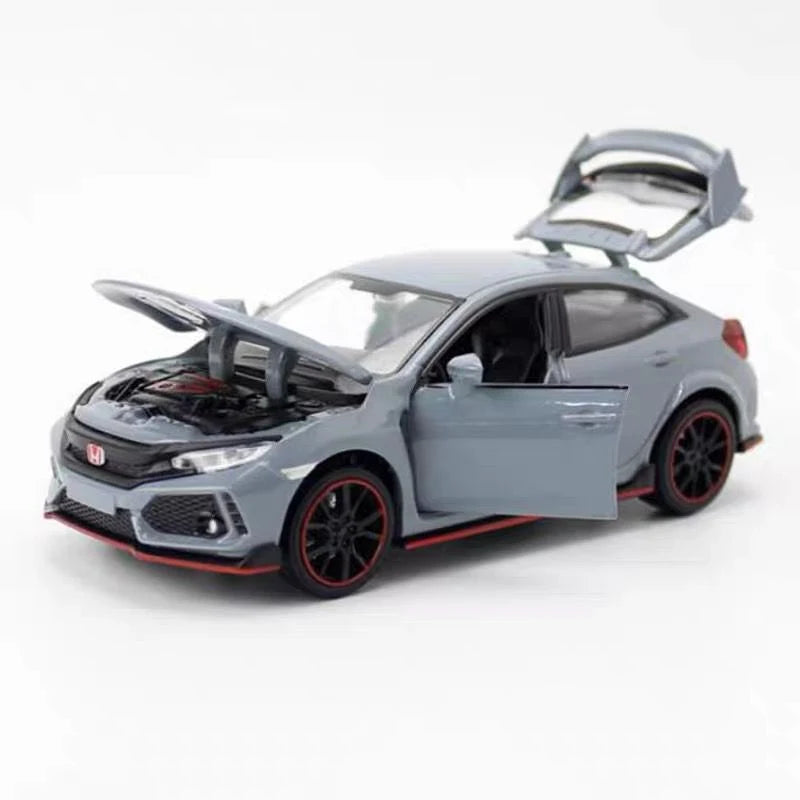 1:32 Honda Civic Type-R Modellauto – Diecast Sportwagen mit Sound & Licht