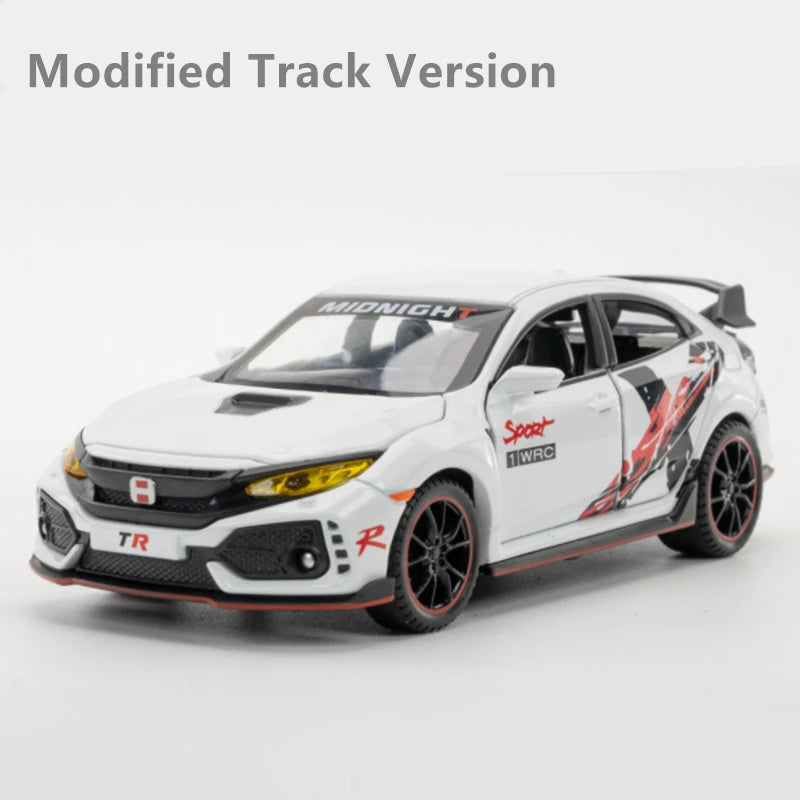 1:32 Honda Civic Type-R Modellauto – Diecast Sportwagen mit Sound & Licht