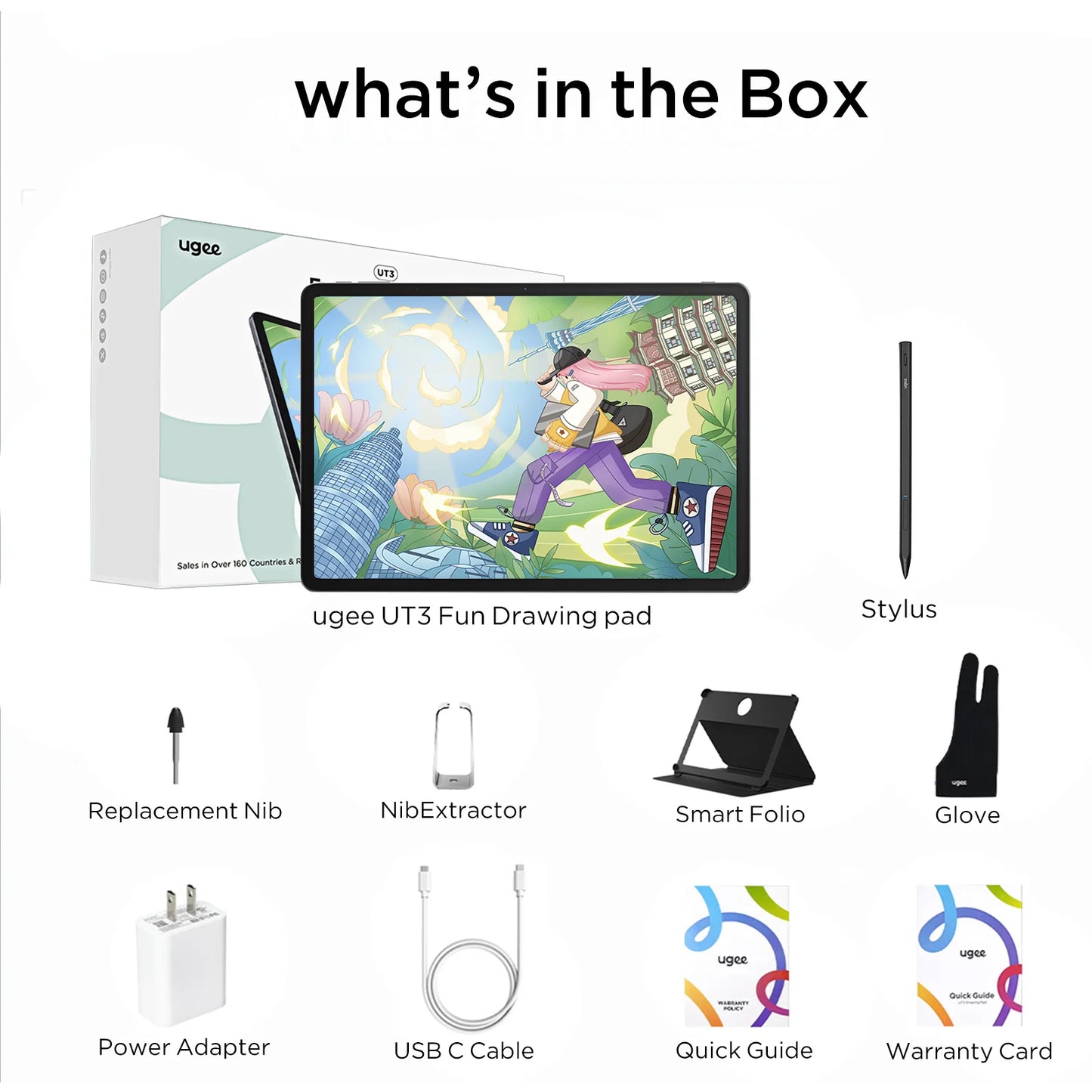 UT3 Fun Drawing Pad: 14,25 Zoll 2.4K Android 14 Grafiktablett-Monitor