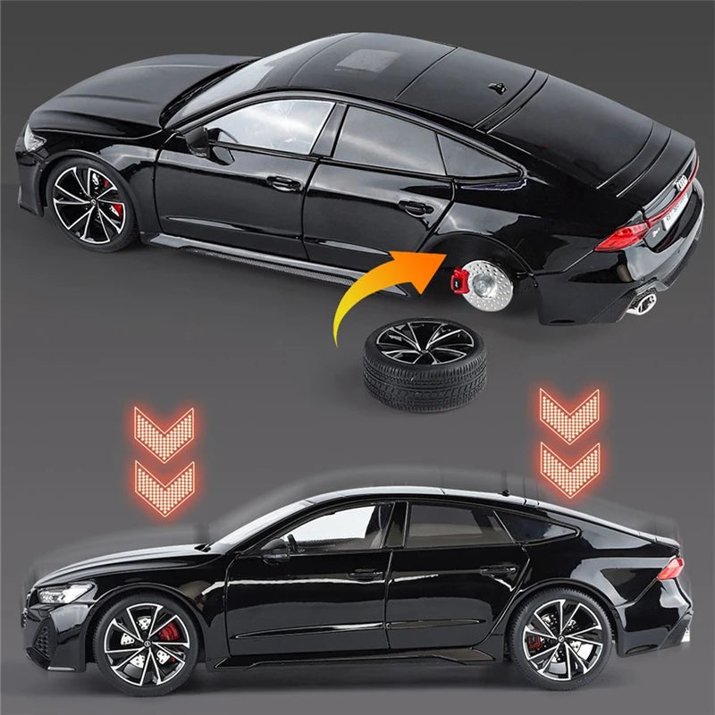 1:18 Audi RS7 RC Modellauto mit Sound & Licht – Ferngesteuerter Sportwagen