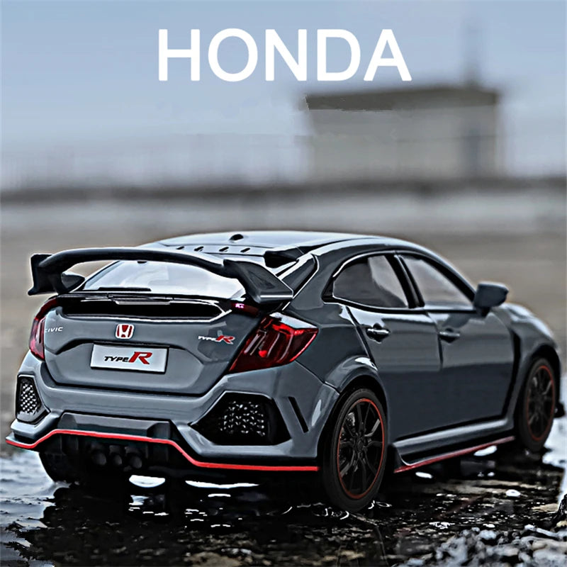 1:32 Honda Civic Type-R Modellauto – Diecast Sportwagen mit Sound & Licht