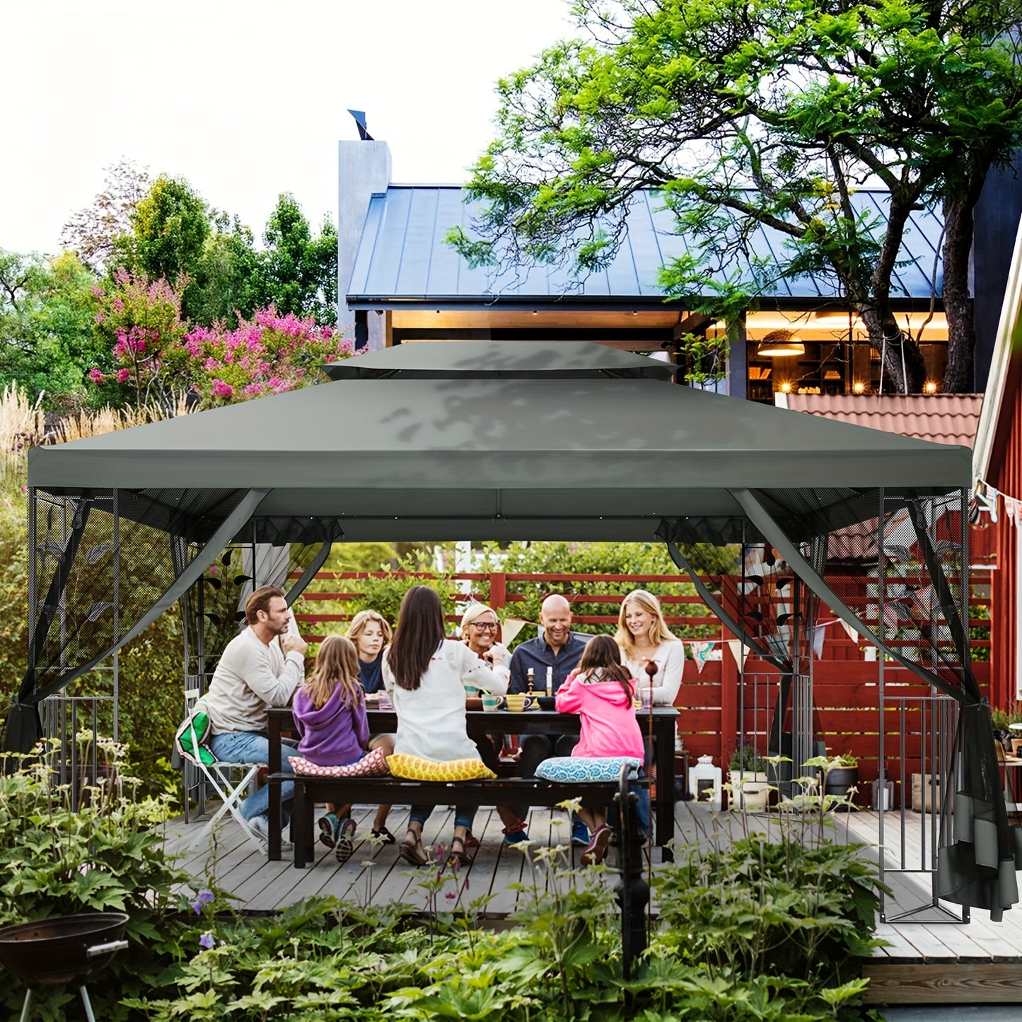 3x4m Outdoor-Überdachungszelt, wasserdicht und UV-beständig