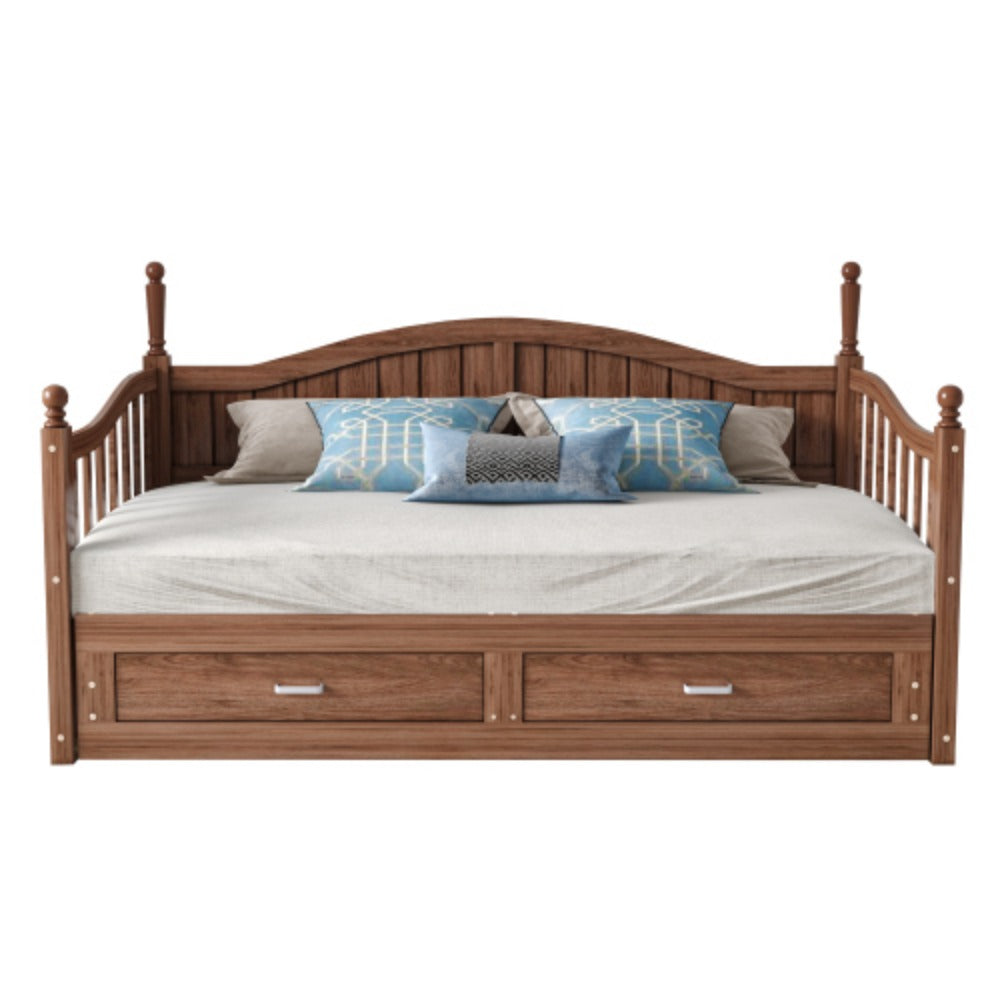 Multifunktionales Kiefernholz Klappbett – Doppelbett/Schlafsofa (90/180x190 cm)