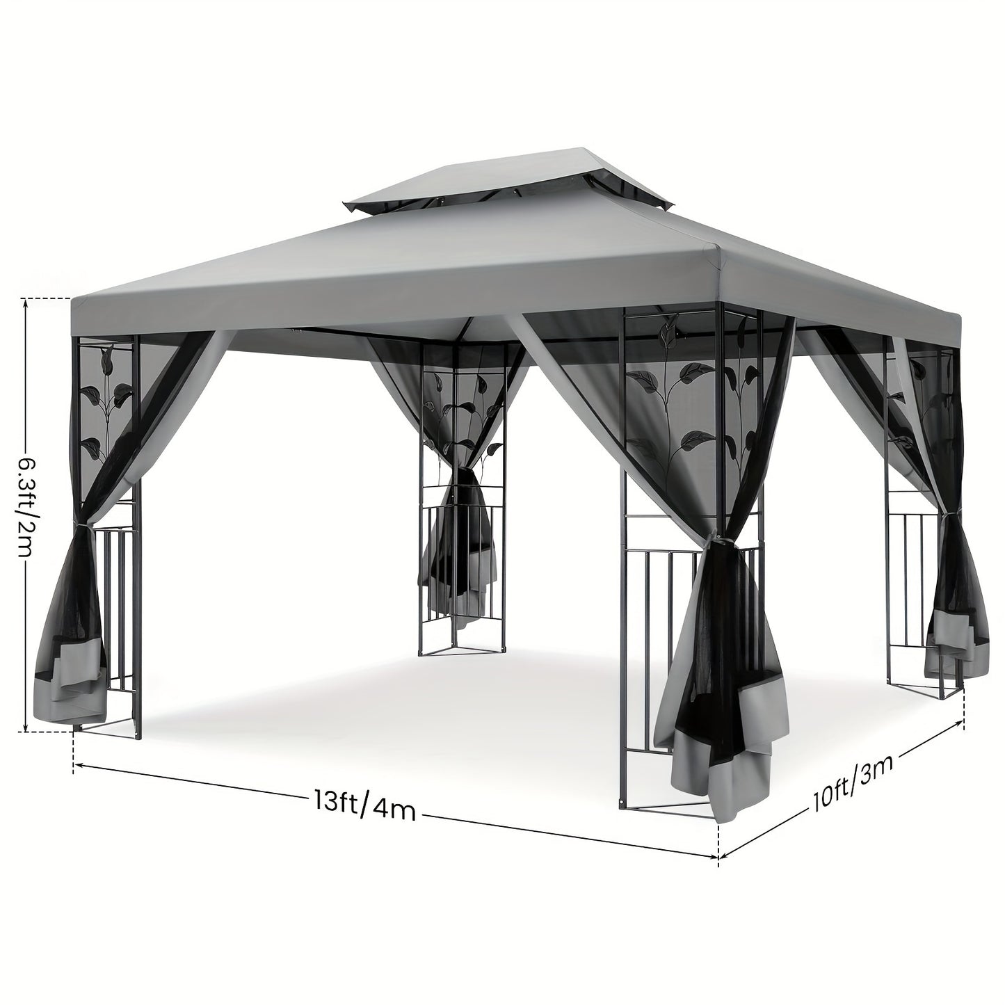 3x4m Outdoor-Überdachungszelt, wasserdicht und UV-beständig