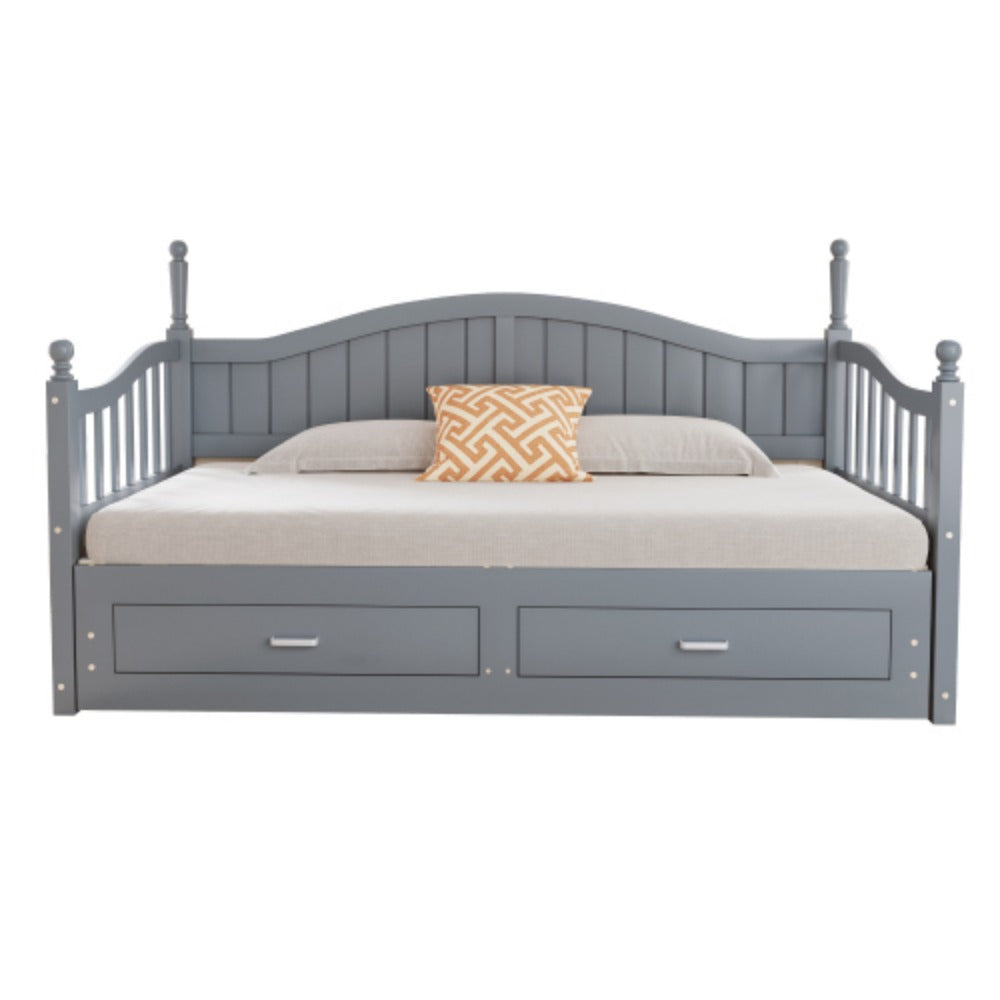 Multifunktionales Kiefernholz Klappbett – Doppelbett/Schlafsofa (90/180x190 cm)