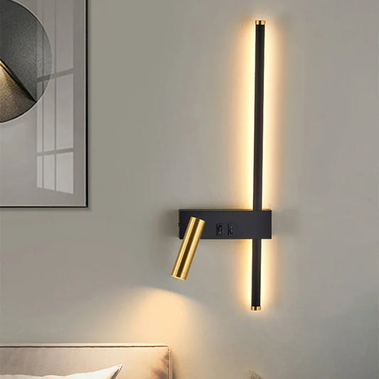 Moderne verstellbare LED-Wandleuchte für Schlafzimmer Nachttisch Wohnzimmer Sofa Hintergrund Wandleuchte Glanz Beleuchtungskörper Home Decoration