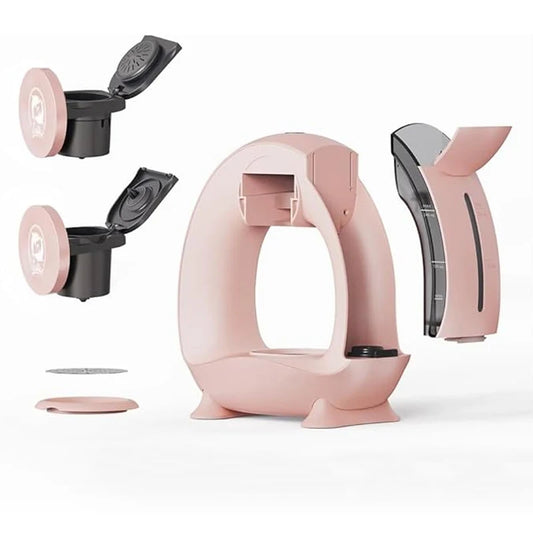 Mini Q 2-in-1 Kaffeemaschine – Persönliche Eine-Tasse-Kaffeemaschine & Teebrauer | K-Cup & Gemahlener Kaffee Adapter