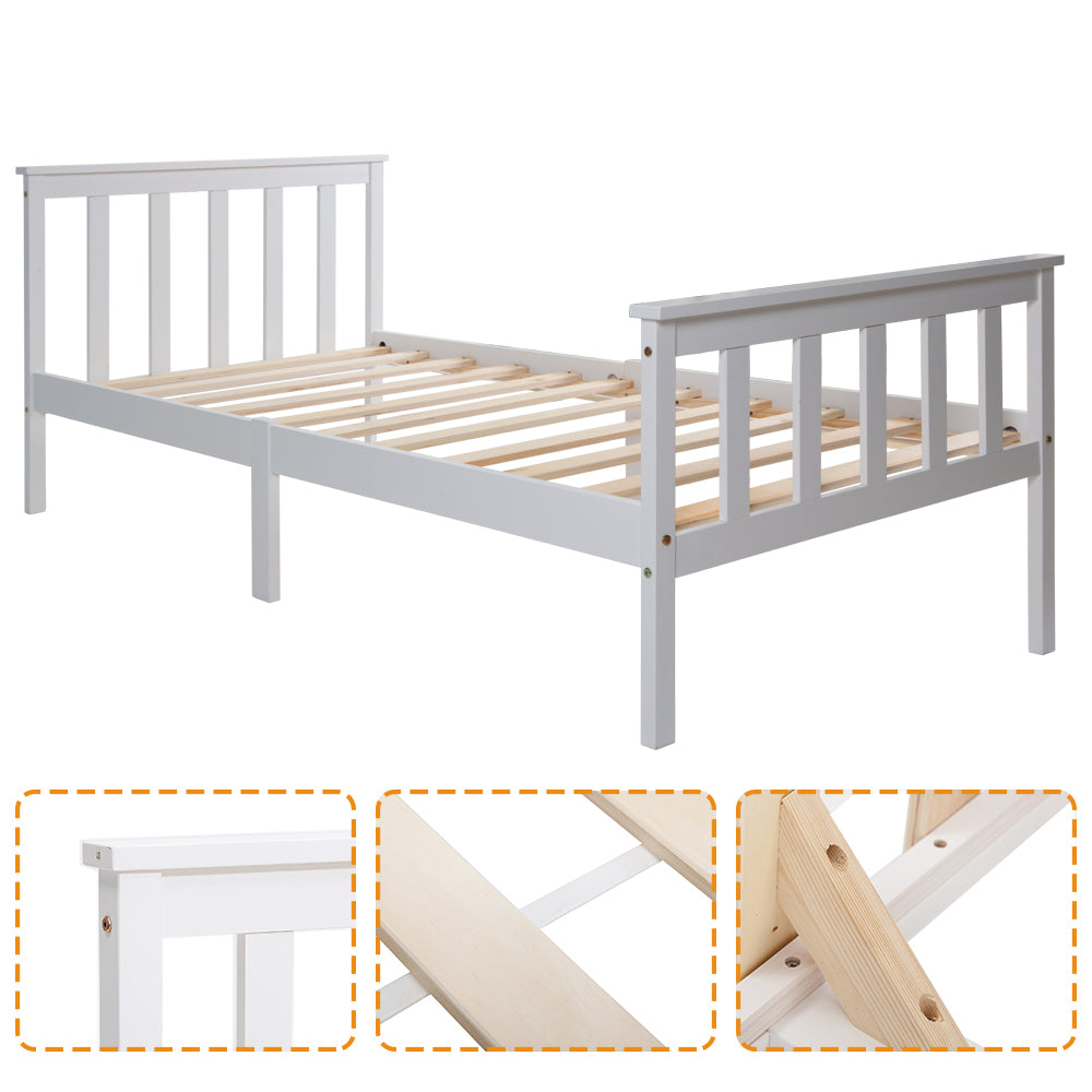 Gepolstertes Doppelbett (140/90x200 cm) mit verstellbarem Kopfteil – Modern & Stilvoll