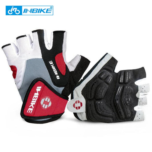 INBIKE Radfahren Handschuhe Halbe Finger – Stoßfest GEL Pad, MTB, Gym & Fitness für Männer & Frauen (Sommer)