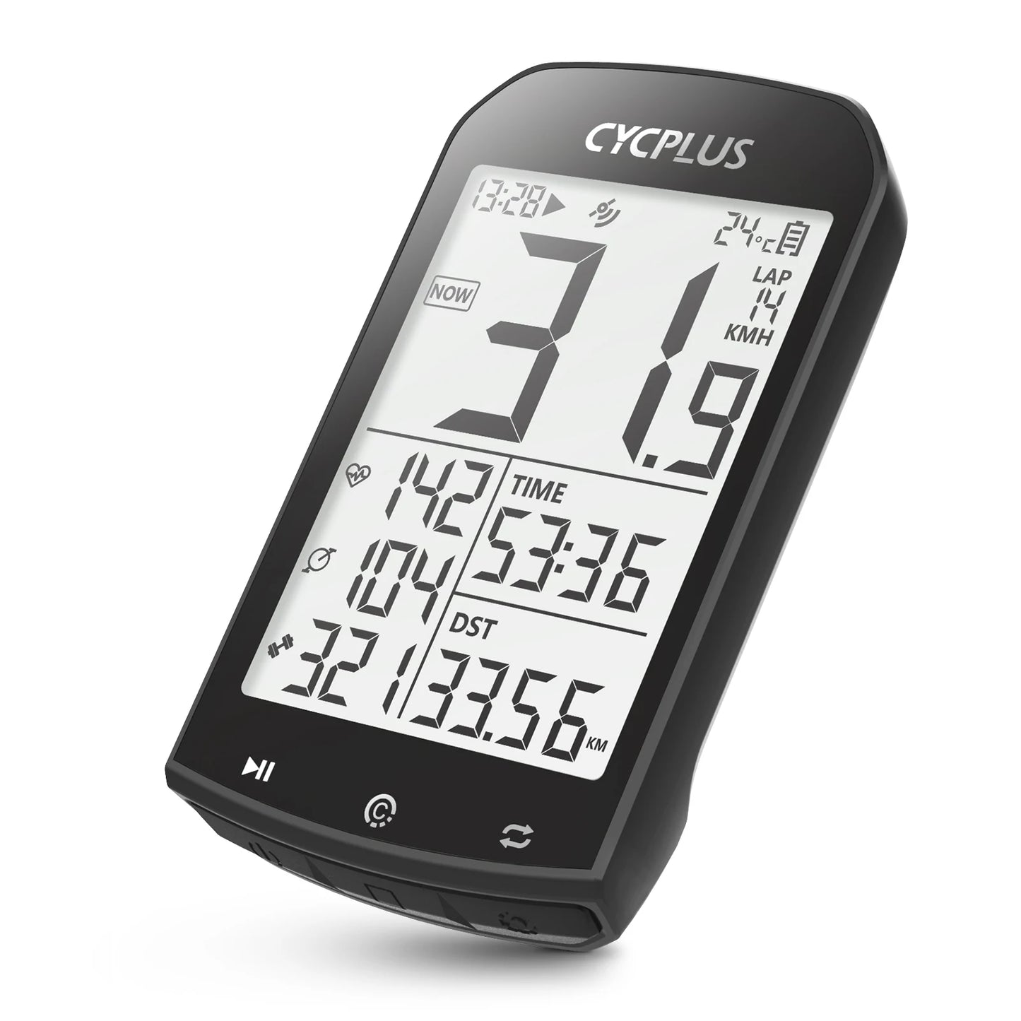 CYCPLUS M1 GPS Fahrradcomputer – Bluetooth 5.0 & ANT+ Geschwindigkeitsmesser für Garmin & Zwift
